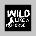 Wild Like a Horse čierne trenírky BOXER s tlačeným logom, top kvalita 95%bavlna 5%elastan